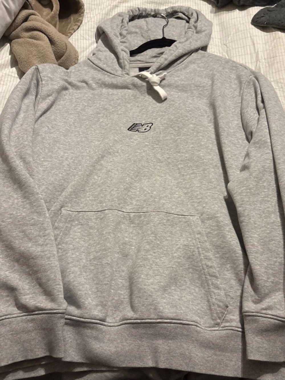 New Balance Light Gray Men's Pullover Hoodie